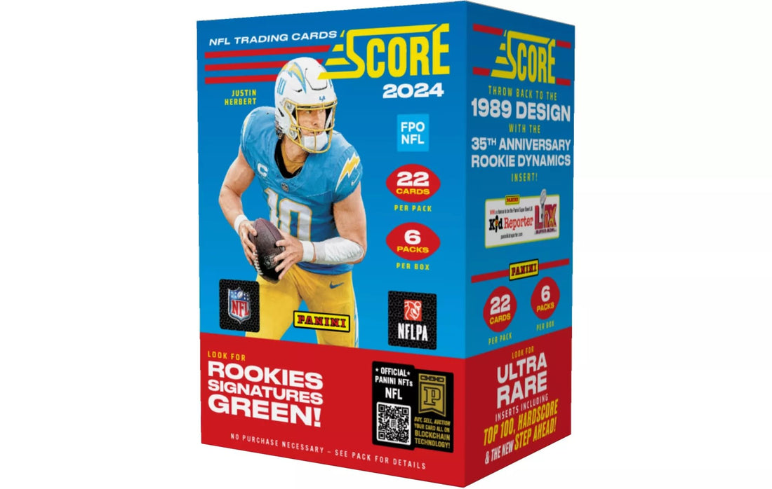 2024 Panini Score Football Trading Cards NFL Regulated Blaster Box.