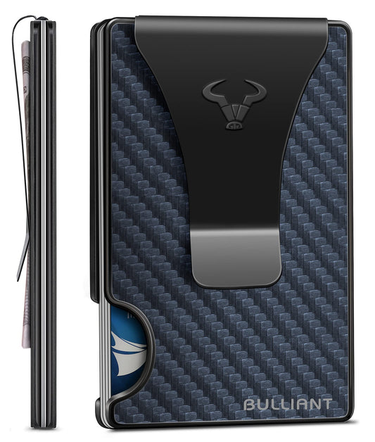 Slim Men's Wallet with Money Clip and Card Storage