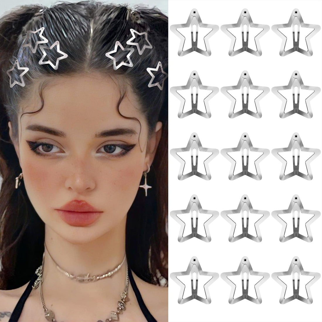 Star Hair Clips for Women and Girls