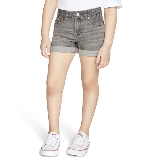 Levi's Girls' Girlfriend Fit Denim Shorty Shorts.