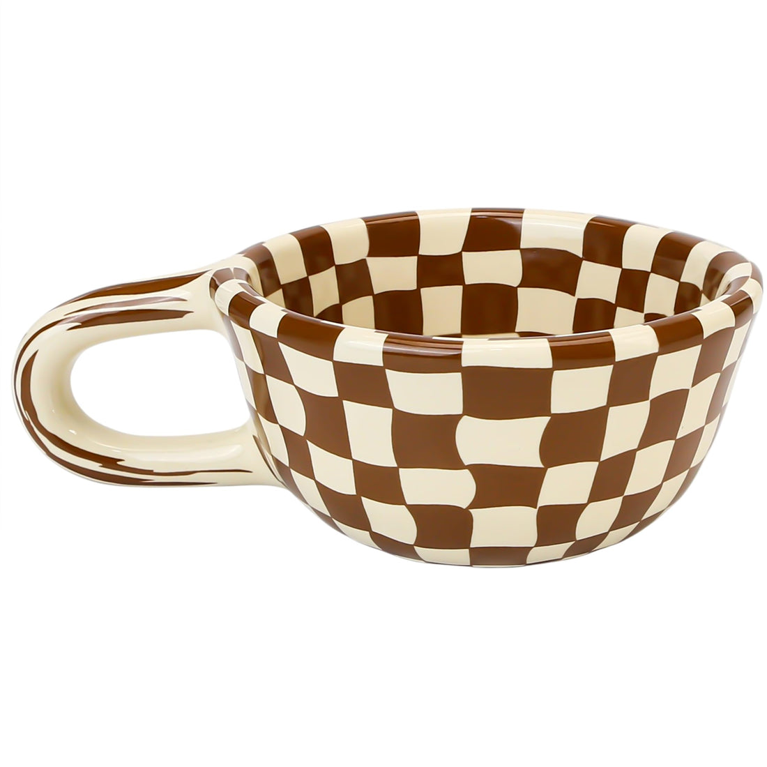 Unique Checkerboard Coffee Mug for Afternoon Tea