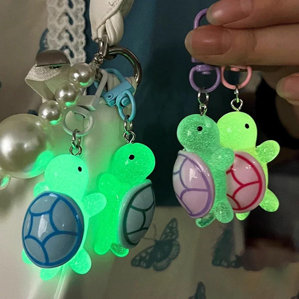 Luminous Cartoon Turtle Keychain Pendant