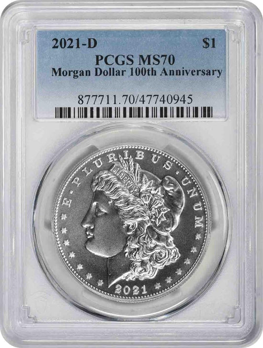 2021 D Morgan Dollar PCGS MS70.