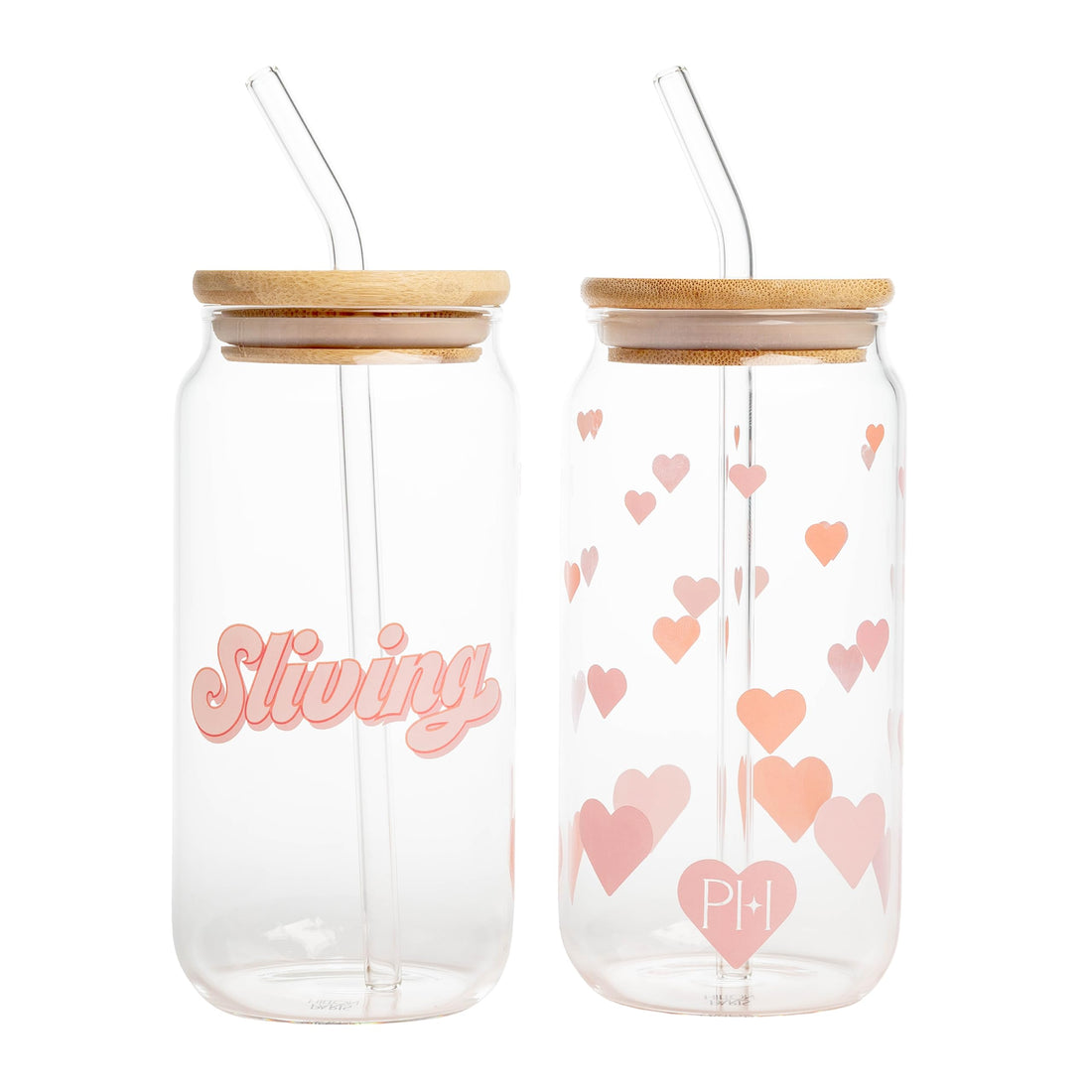 Luxurious Paris Hilton Glass Tumblers Set with Accessories Included