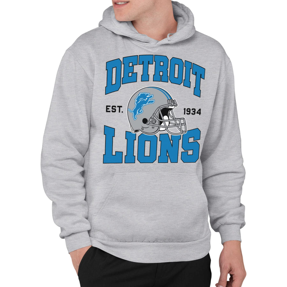 Junk Food Clothing x NFL - Team Helmet - Unisex Adult Pullover Hoodie for Men and Women - ...