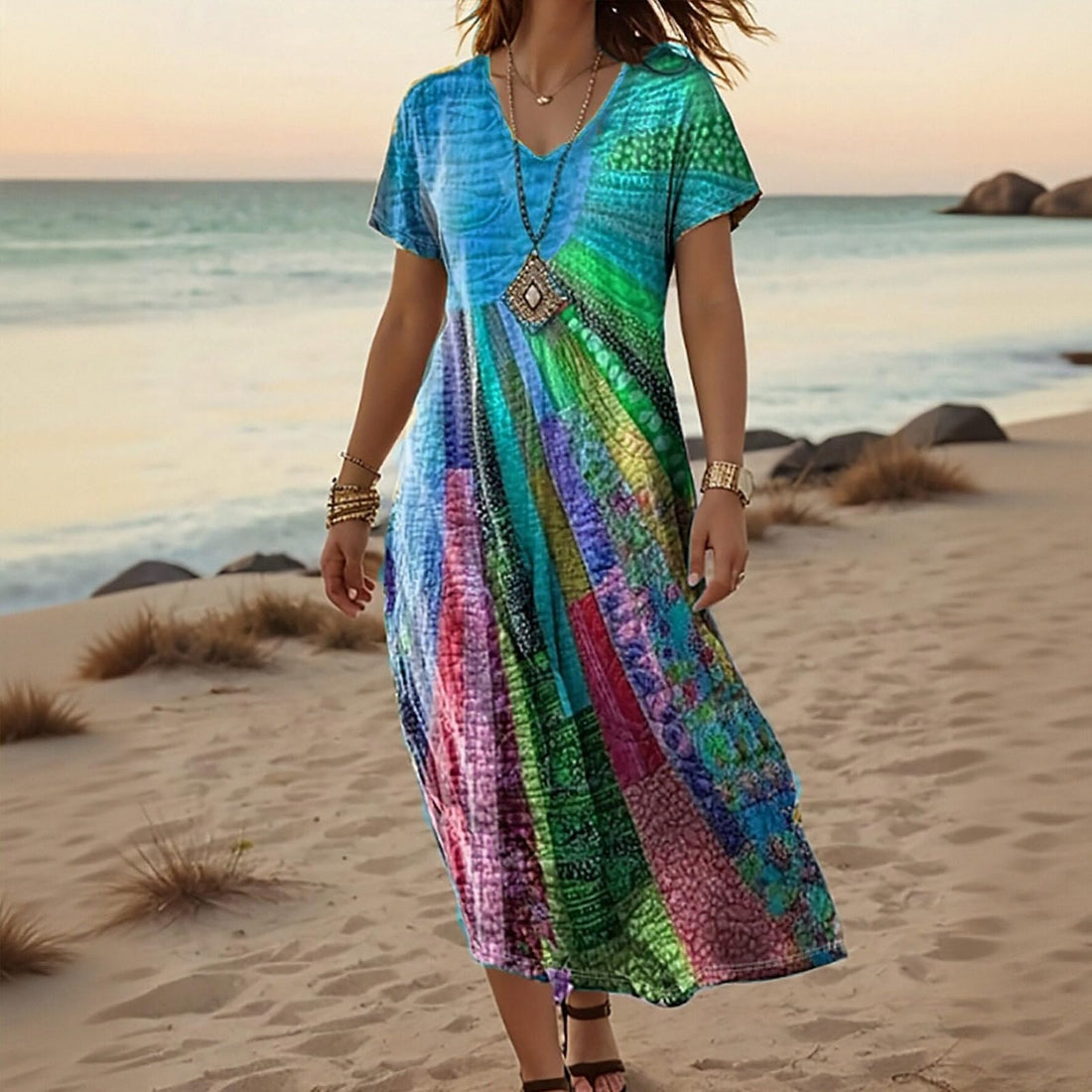 Blue Maxi Beach Dresses for Women