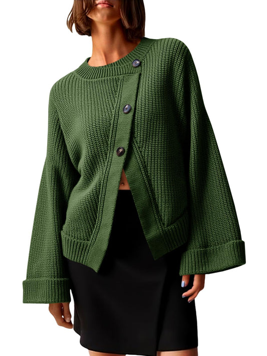 Oversized Button Down Cardigan Sweaters for Women