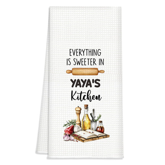 Kitchen Towels with Sweet Quotes and Prints