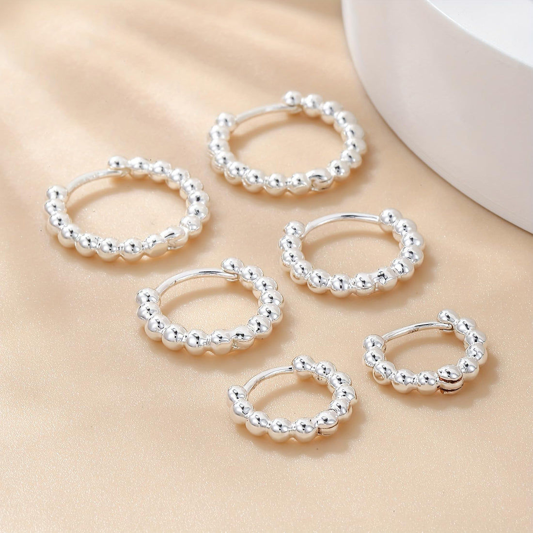 Sterling Silver Plated Hypoallergenic Hoop Earrings for Women's Fashion.