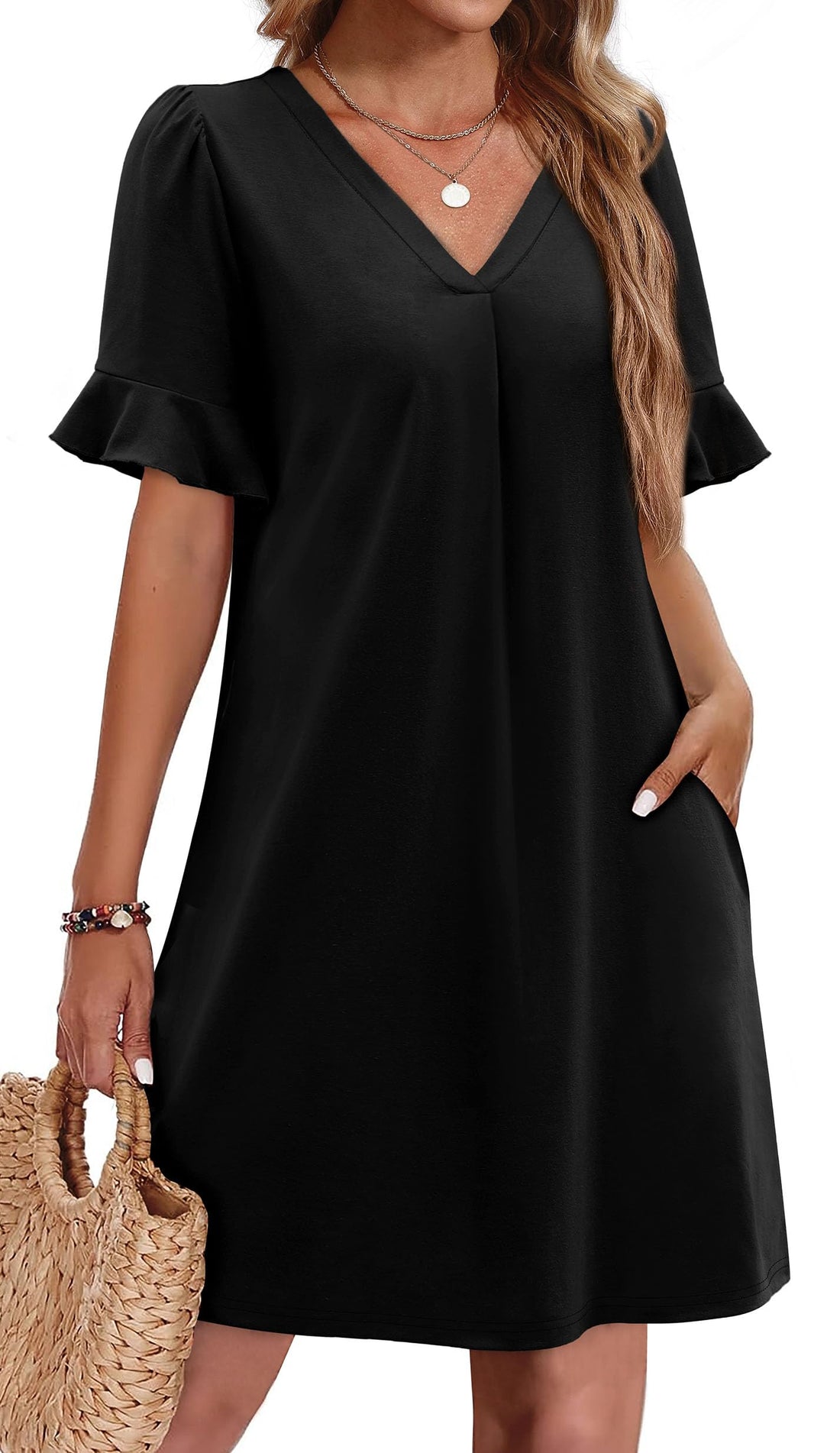 Whispers of Summer: Enchanting Ruffle Dress with Hidden Secrets Inside.