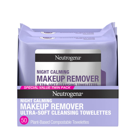 Nighttime Makeup Remover Wipes for Sensitive Skin, Sweat, and Dirt