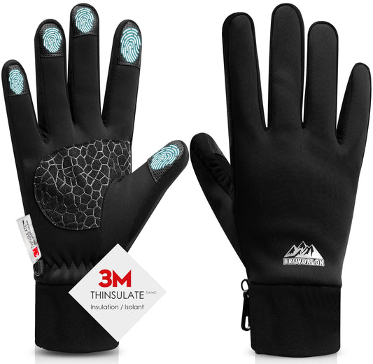 Bruvoalon Winter Gloves for Women & Men - Thermal Insulated Touchscreen Gloves