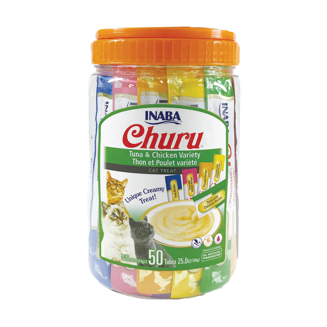 Grain-Free, Lickable, Squeezable Cat Treat with Vitamins and Taurine.