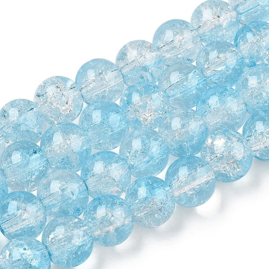 Crackle Glass Beads for Jewelry Making