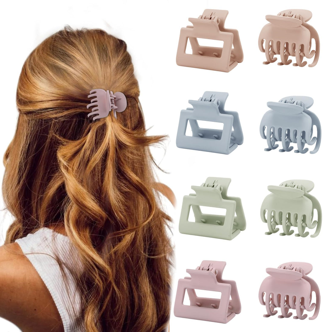 Small Claw Clips for Hair - Assorted Macaroon Colors