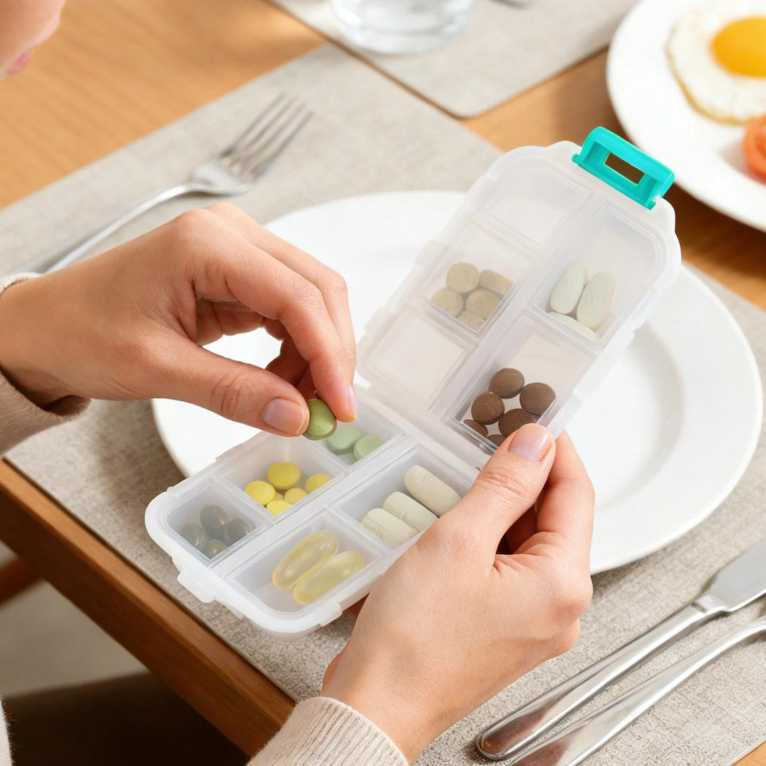 Small Portable Pill Box for Travel