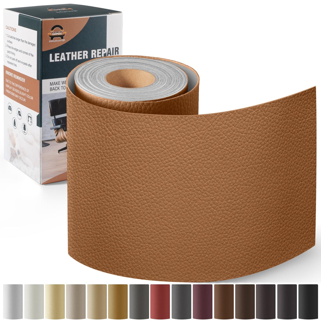 Leather Repair Kit for Furniture and Car Seats - Self Adhesive Vinyl Patch Kit