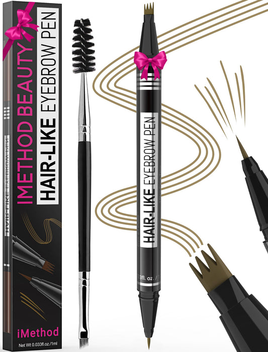 iMethod Eyebrow Pen - Eyebrow Pencil Magical 2-in-1 Eye Brow Pencils for Women with 4-Fork-Tip ⁘ ...