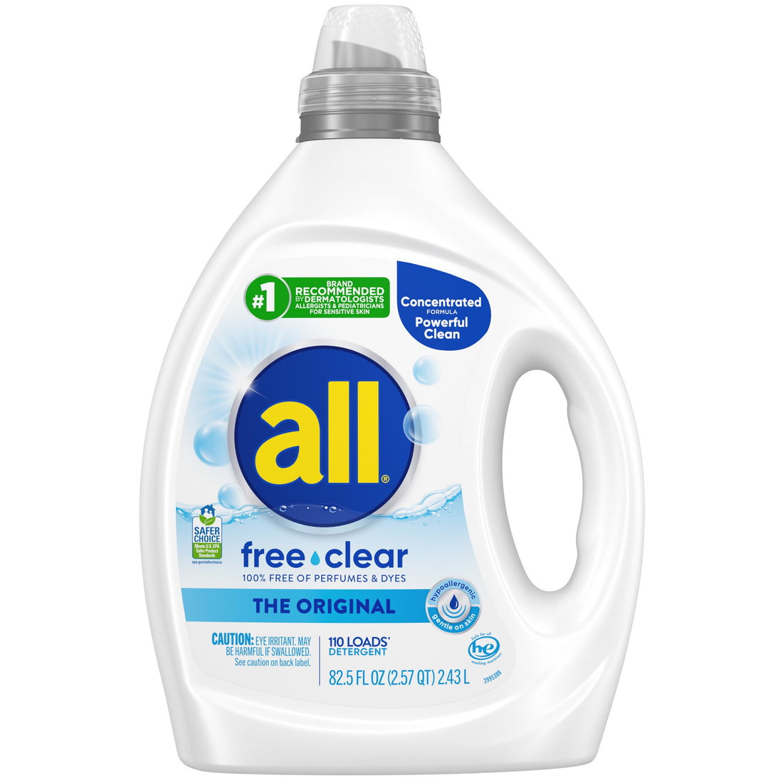 All Free Clear Liquid Laundry Detergent for Sensitive Skin