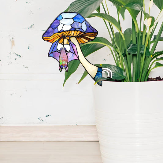 Indoor Outdoor Mushroom Statue Garden Stakes