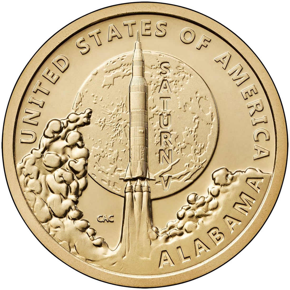 2024 P, D American Innovation Alabama - Saturn V - $1 Coin - P and D 2 Coin Set Uncirculated.