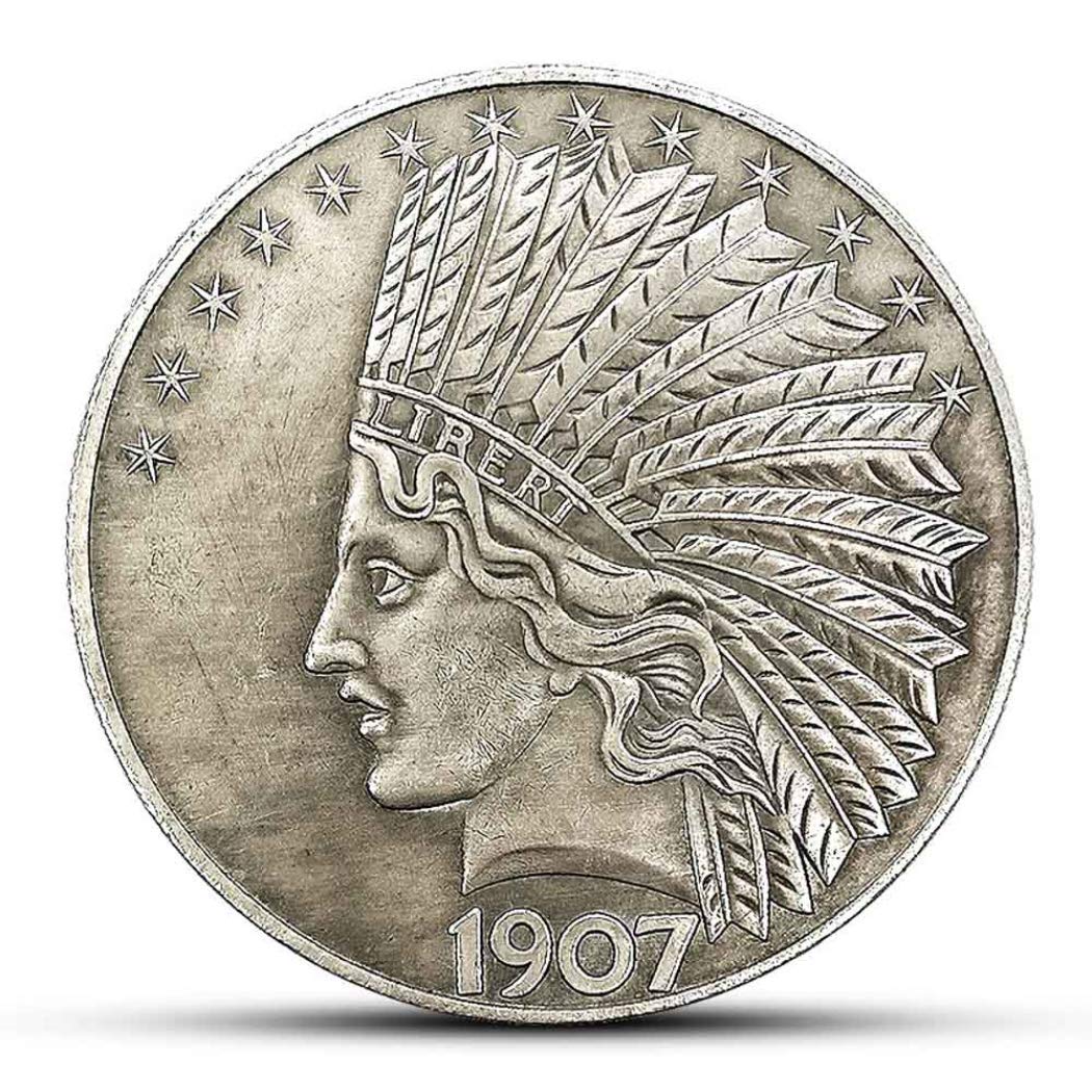 YukaBa MarshLing Antique Liberty Indian Head Ten-Dollars Coin - Great American Commemorative Old ...