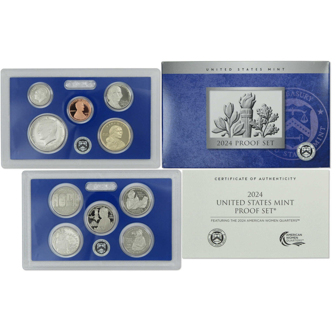 2024 Clad Proof Set U.S. Mint Original Government Packaging OGP COA.