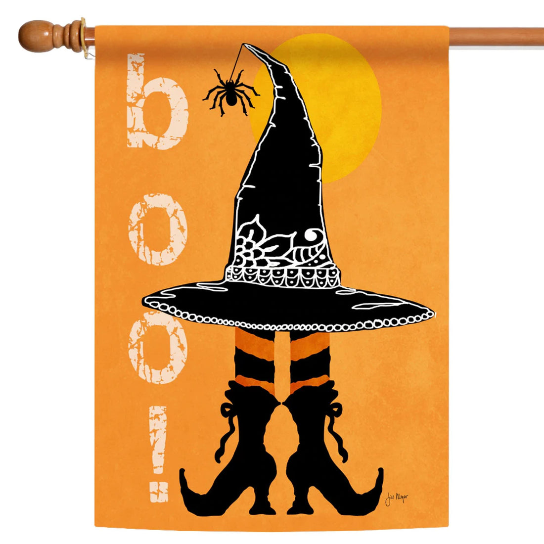 A Daring Halloween Garden Flag