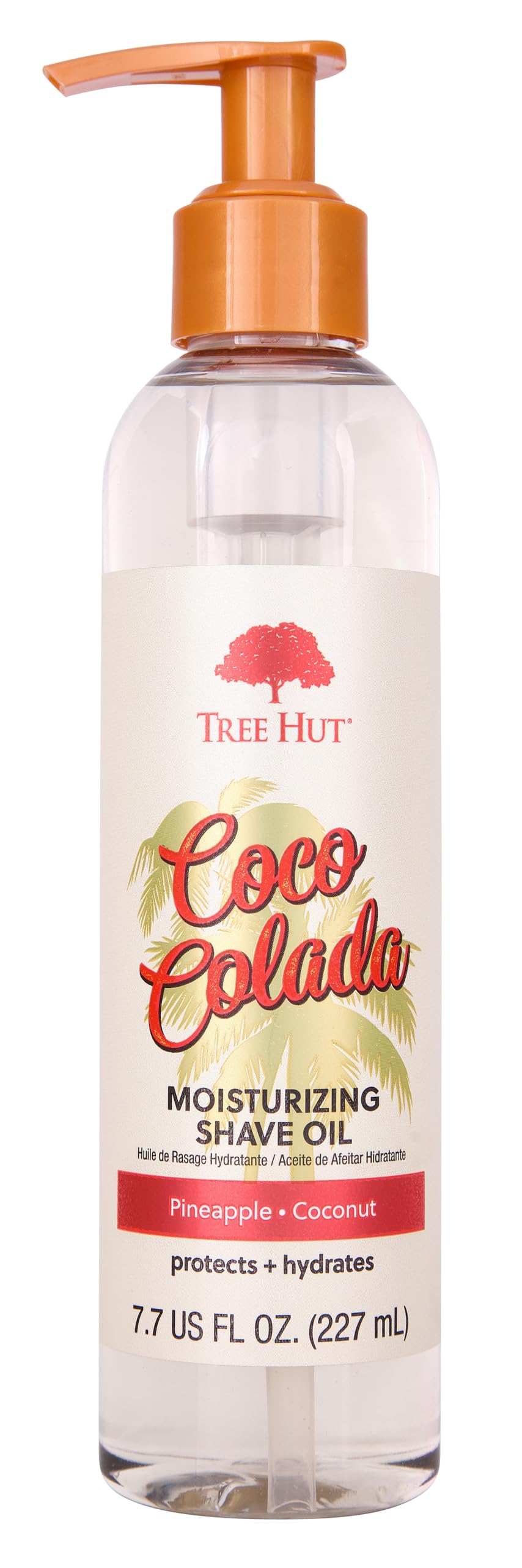 Tree Hut Bare Coco Colada Moisturizing Shave Oil, 7.7 fl oz, Gel-to-Oil Formula, Ultra Hydrating ...