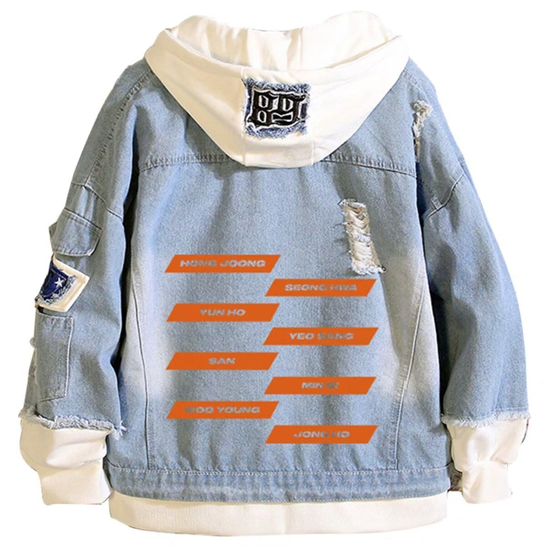 KPOP Stray Kids Hoodie Denim Jacket Jean Coat Hoodies.