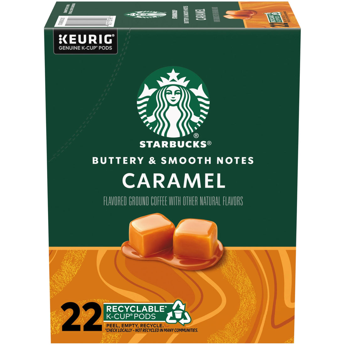 Starbucks Caramel K-Cup Coffee Pods for Keurig Brewers