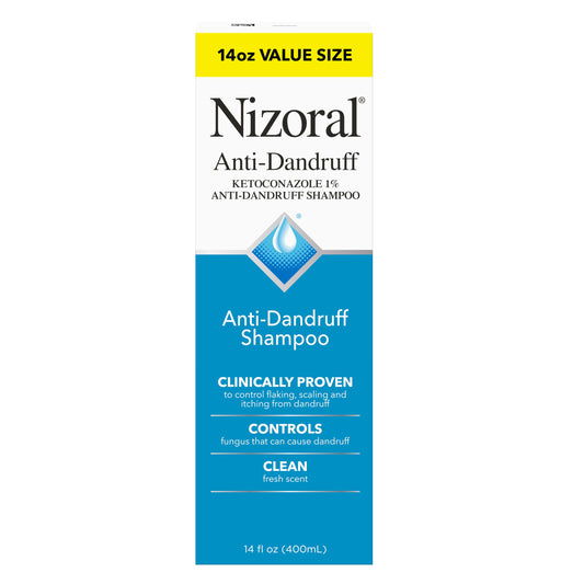 Nizoral Anti-Dandruff Shampoo with 1% Ketoconazole for Itchy Scalp Relief