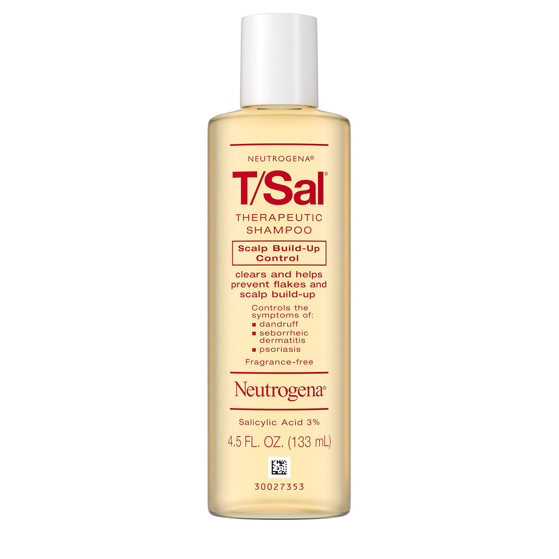 Neutrogena T/Sal Therapeutic Shampoo for Scalp Build-Up Control with Salicylic Acid, Scalp ...