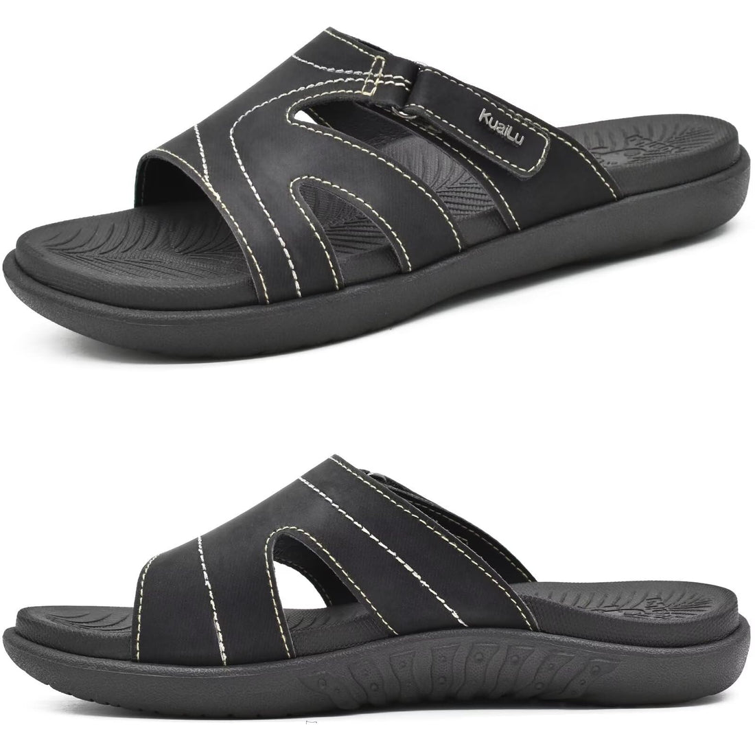 Lightweight Slip On Slides for Women with Good Arch Support.