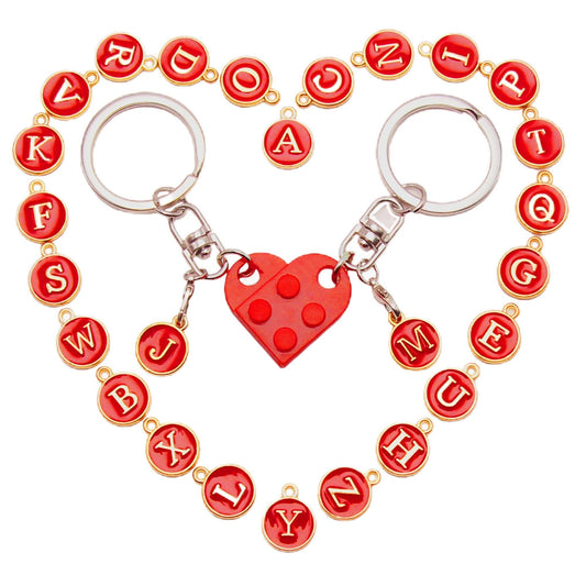 WANWROI Brick Matching Keychains for Couples