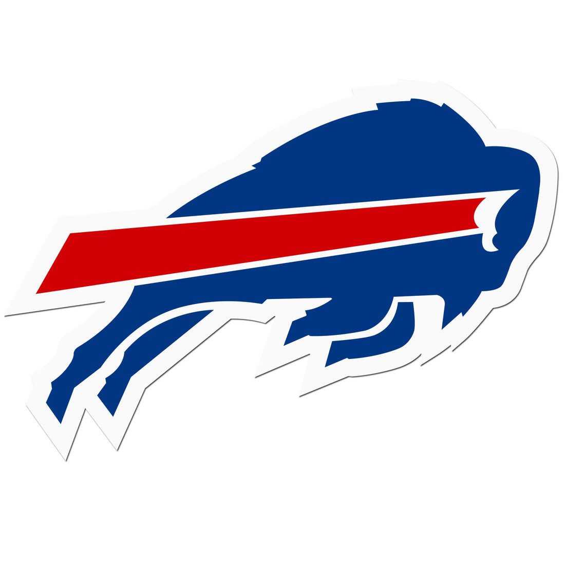 NFL Siskiyou Sports Fan Shop Buffalo Bills Auto Decal 8 inch sheet Team Color.