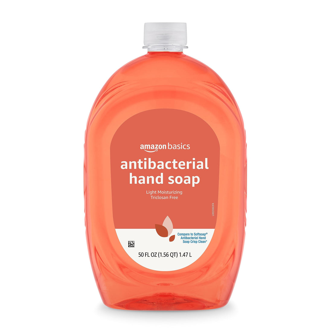 Amazon Basics Antibacterial Liquid Hand Soap Refill, Light Moisturizing, Triclosan-Free, Citrus, 5...