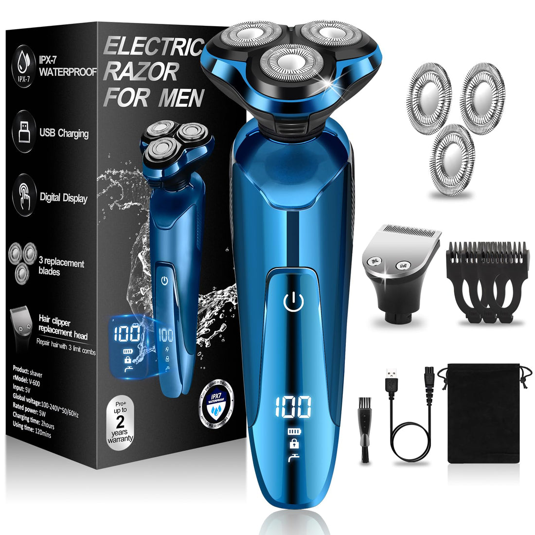 Power Surge: Turbocharged Cordless Electric Razor for the Modern Man