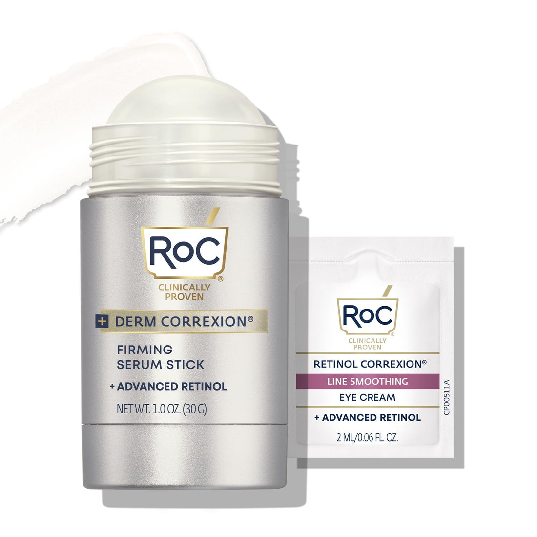 RoC Derm Correxion Advanced Retinol Firming Serum Stick with Antioxidants to Visibly Tighten and ...