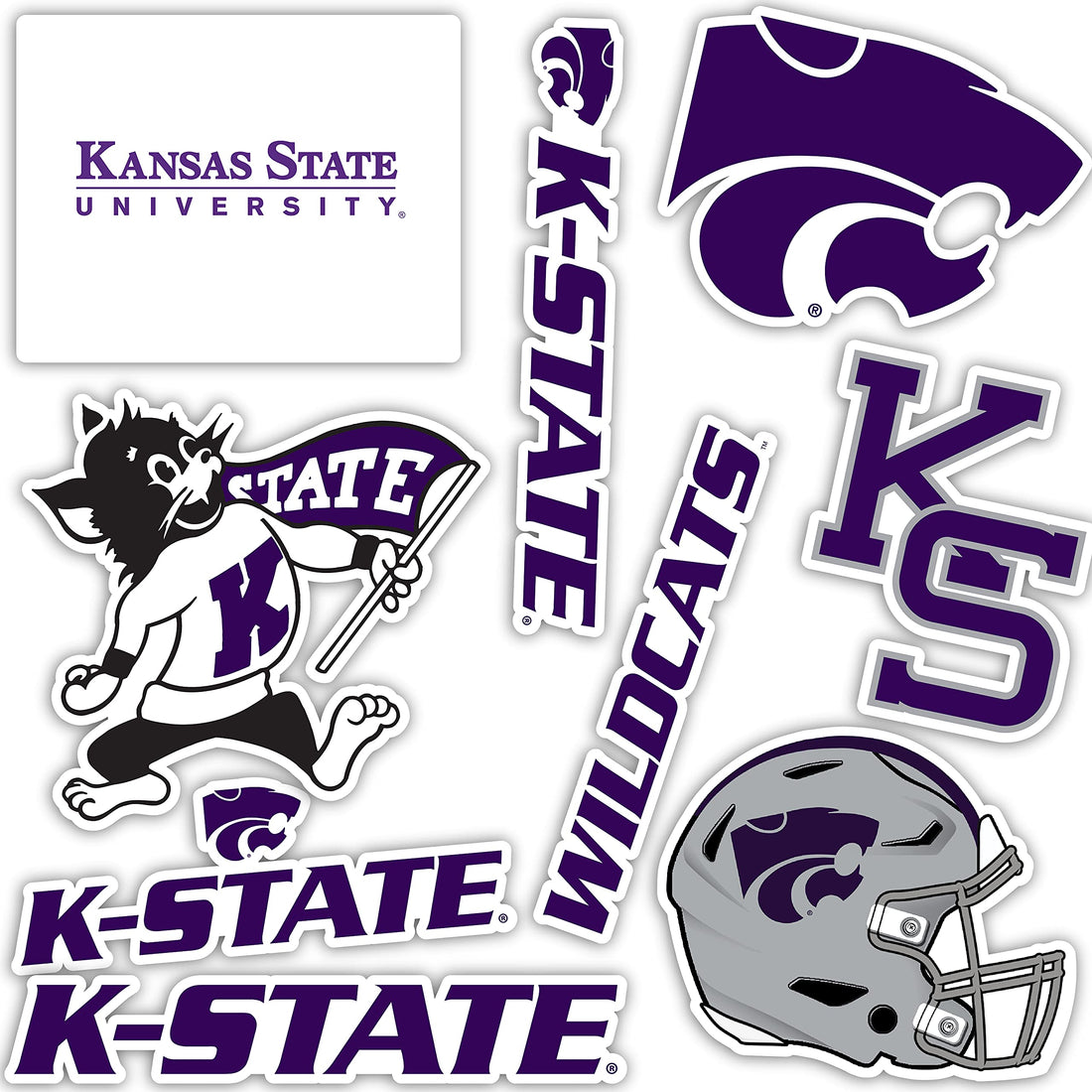 Desert Cactus Kansas State University Sticker Wildcats Vinyl Decals Laptop Water Bottle Car ...