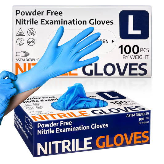 Supmedic Medical Nitrile Exam Gloves, Latex-Free ⁘ Powder-Free Non-Sterile Food Safe Cleaning ...