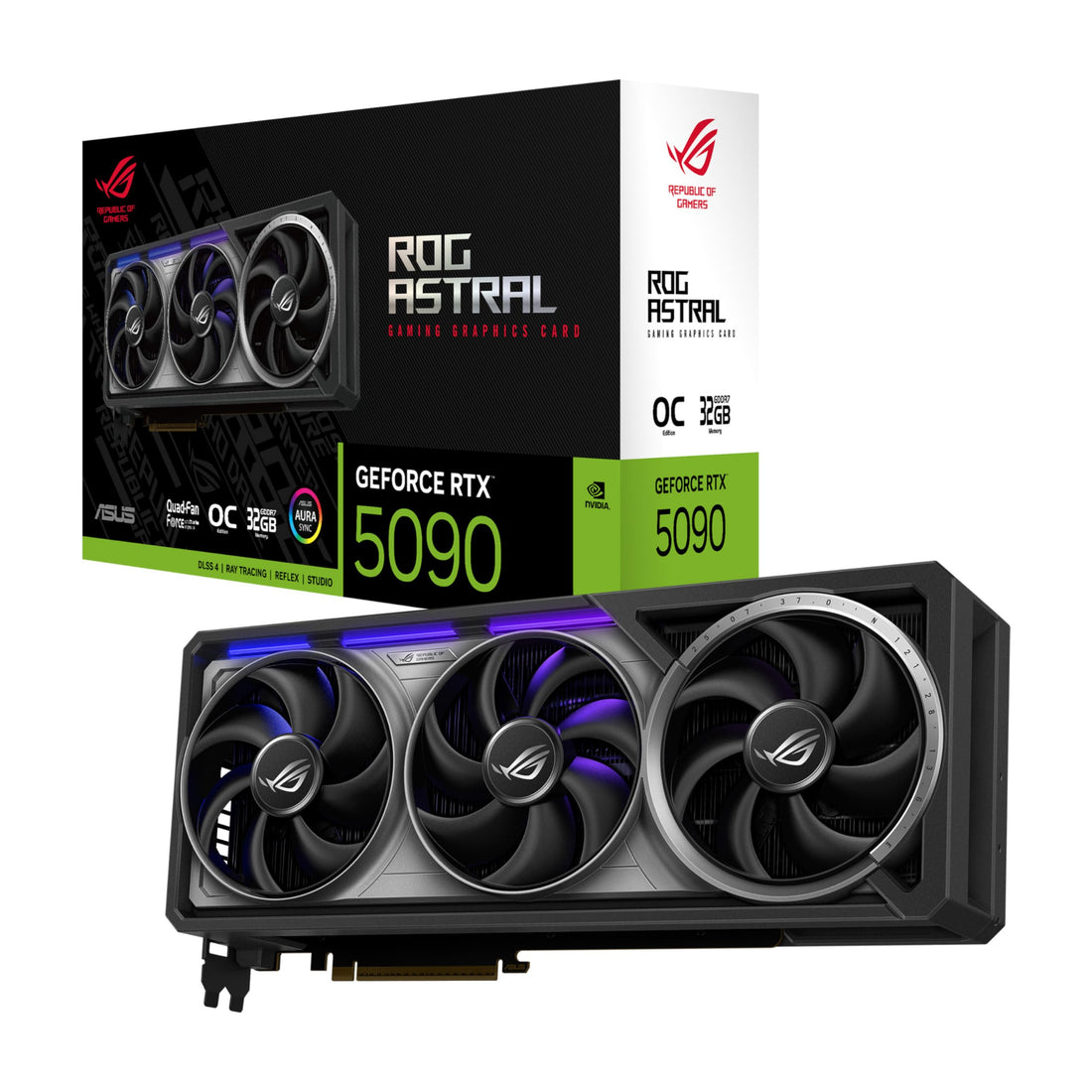 ASUS ROG Astral GeForce RTX 5090 OC Edition Gaming Graphics Card Specifications