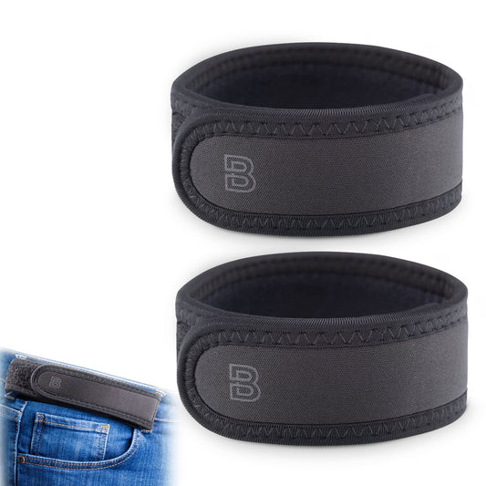 BeltBro Pro Pairs For Men – Next Gen BeltPro Buckle-Free Elastic Belt With Ultra-Soft Edge Padding - Fits 1.5 Inch Belt ...