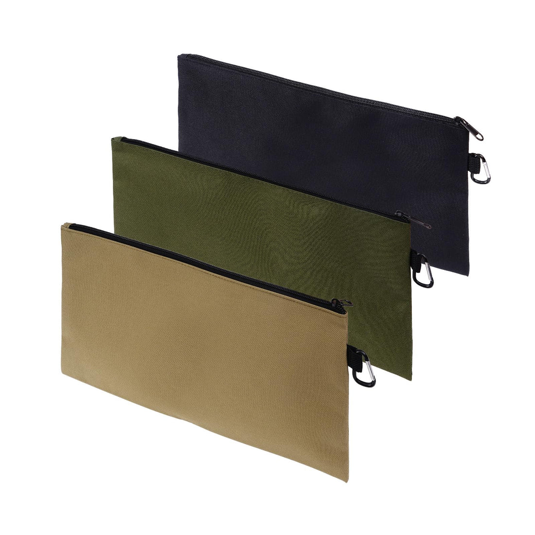 Multipurpose 3-Pack Tool Zipper Pouches