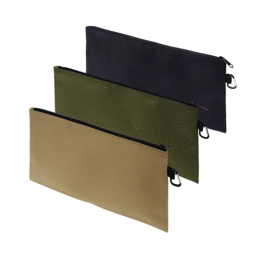Multipurpose 3-Pack Tool Zipper Pouches