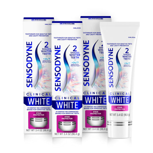 Sensodyne Clinical White Toothpaste for Sensitive Teeth with Whitening Protection