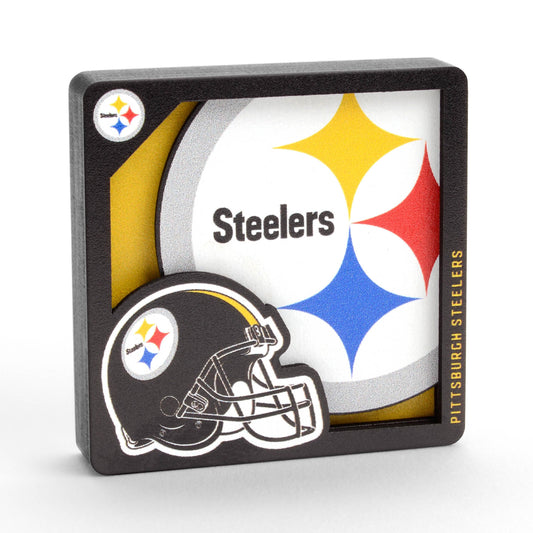 YouTheFan NFL Pittsburgh Steelers 3D Logo Series Magnets.