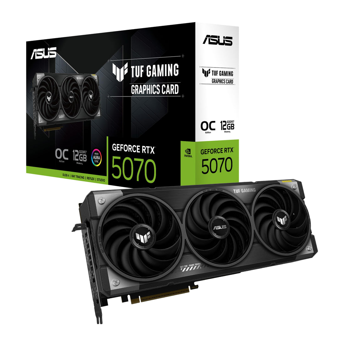 ASUS TUF Gaming GeForce RTX 5070 12GB GDDR7 OC Edition Graphics Card Specifications