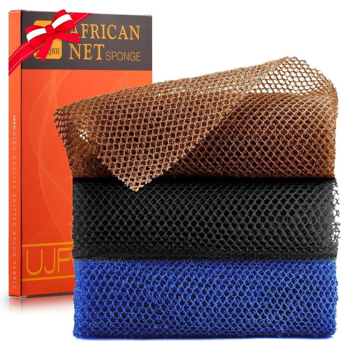 African-Inspired Bath Sponge for Exfoliating and Smoothing the Body