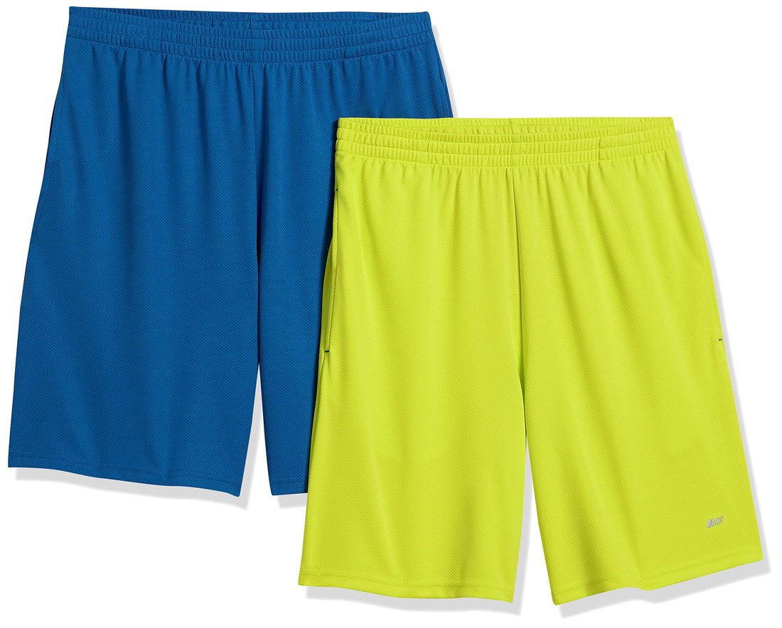 Amazon Essentials Men's Performance Tech Loose-Fit Shorts (Available in Big ⁘ Tall), Pack of 2.